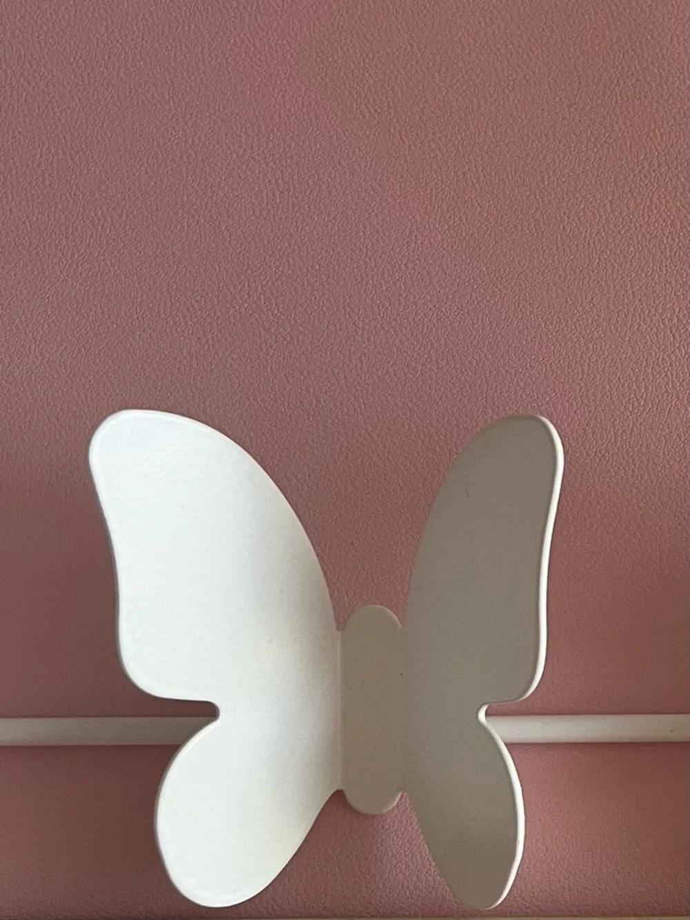 White Butterfly Wall Hook Rack - Decorative Home Wall Decor